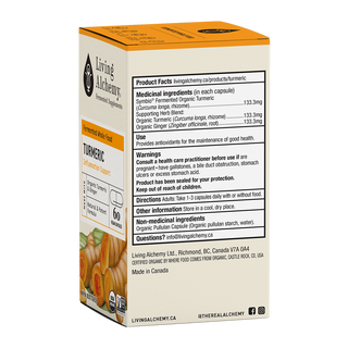 Living Alchemy Turmeric Alive 60 Veggie Caps
