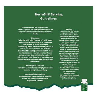 SierraSil Joint Formula 14 180 Capsules