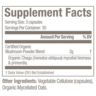 Om Mushroom Chaga Mushroom 667mg 75 Veggie Caps
