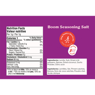 Zing Boom Chili Seasoning Salt 120g