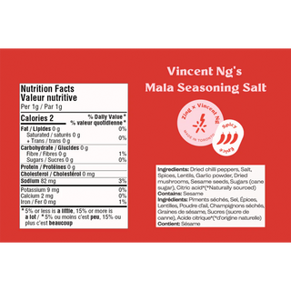 Zing Mala Chili Seasoning Salt 90g