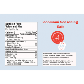 Zing Ooomami Savoury Seasoning Salt 70g