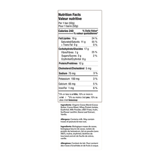 ZoRaw Milk Chocolate Bar with Protein 52g