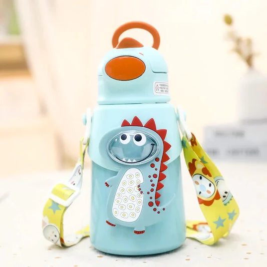 The Perfect School Companion: Cute Kids Thermos Bottle with Strap