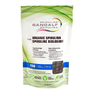 Gandalf Organic Spirulina 600mg 150 Tablets