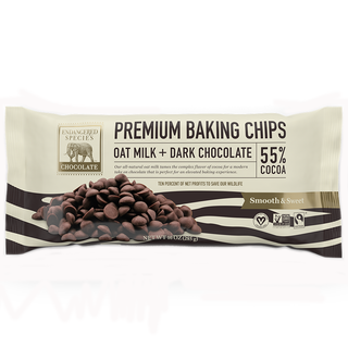 Endangered Species Baking Chips Oat Milk+Dark Chocolate 55% Cocoa 285g