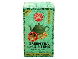 Triple Leaf Green Tea with Ginseng 20 Tea Bags