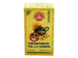 Triple Leaf Chrysanthemum Tea with Ginseng 20 Tea Bags