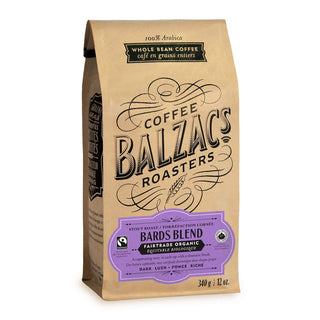 Balzac's Coffee Organic Coffee Bean Stout Roast Bards Blend 340g