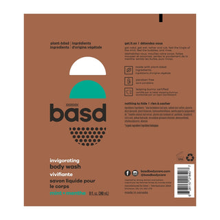 basd Body Wash Mint 240mL