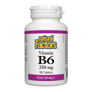 Natural Factors Vitamin B6 250mg Plus C 50mg 90 Tablets