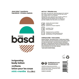 basd Body Lotion Mint 240mL