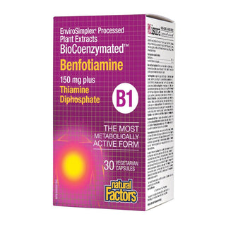 Natural Factors B1 Bio Coenzymated Benfotiamine 30 Veggie Caps