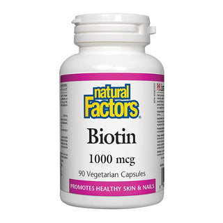 Natural Factors Biotin 1000 mcg 90 Veggie Caps