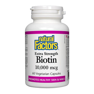 Natural Factors Biotin Extra Strength 10,000 mcg 60 Veggie Caps