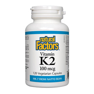 Natural Factors Vitamin K2 100mcg 120 Veggie Caps