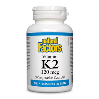 Natural Factors Vitamin K2 120mcg 60 Veggie Caps