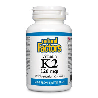 Natural Factors Vitamin K2 120mcg 120 Veggie Caps