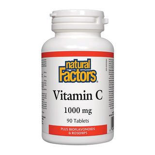 Natural Factors Vitamin C 1000mg Plus Bioflavonoids & Rosehips 90 Tablets