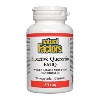 Natural Factors Bioactive Quercetin EMIQ 50mg 60 Veggie Caps