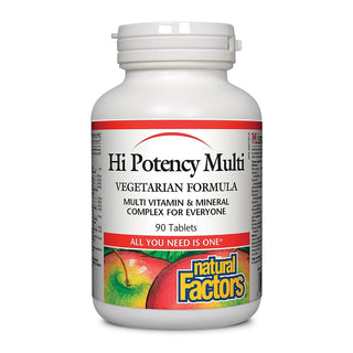 Natural Factors Hi Potency Multi Vegetarian Formula 90 Tablets