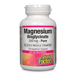 Natural Factors Magnesium Bisglycinate Pure 200mg 120 Veggie Caps