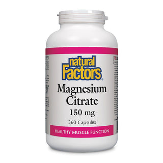 Natural Factors Magnesium Citrate 150mg 360 Capsules