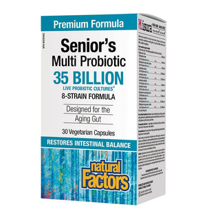 Natural Factors Senior’s Multi Probiotic 35 Billion 30 Veggie Caps