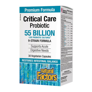 Natural Factors Critical Care Probiotic 55 Billion 30 Veggie Caps