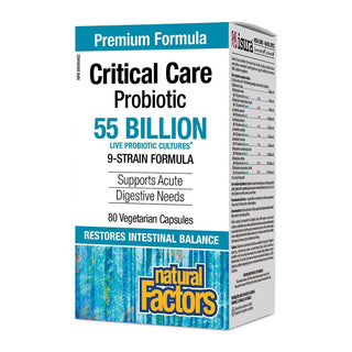 Natural Factors Critical Care Probiotic 55 Billion 80 Veggie Caps