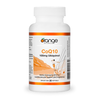 Orange Naturals CoQ10 Ubiquinol 100mg 30 Softgels