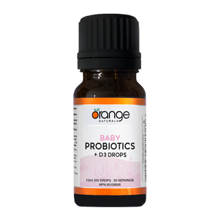 Orange Naturals Baby Probiotics + D3 Drops 10mL