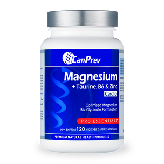 CanPrev Magnesium + Taurine, B6 & Zinc 120 Veggie Caps