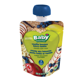 Baby Gourmet Vanilla Banana Berry Risotto Organic 128mL