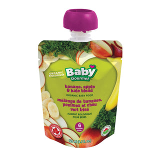 Baby Gourmet Banana Apple & Kale Blend Organic 128mL