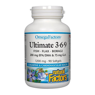 Natural Factors Ultimate 3.6.9 1200mg 90 Softgels