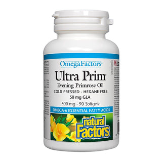 Natural Factors Ultra Prim Evening Primrose Oil 500mg 90 Softgels