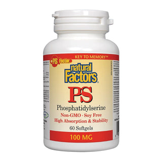 Natural Factors PS Factor PS Phosphatidylserine 100mg 60 Softgels