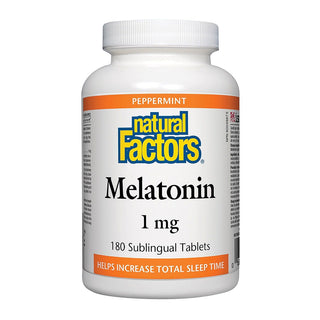 Natural Factors Melatonin 1mg Peppermint 180 Tablets