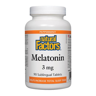 Natural Factors Melatonin 3mg Peppermint 90 Tablets