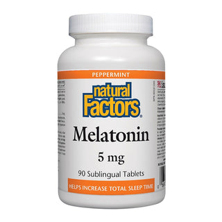 Natural Factors Melatonin Peppermint 5mg 90 Tablets