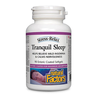 Natural Factors Stress-Relax Tranquil Sleep 90 Softgels