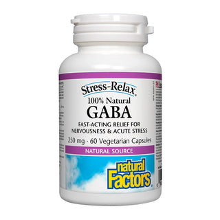 Natural Factors Stress-Relax GABA 250mg 60 Veggie Caps