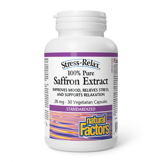 Natural Factors Stress-Relax Saffron Extract 30 Veggie Caps