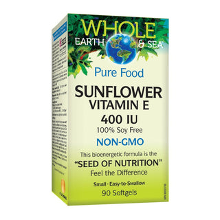 Whole Earth & Sea Sunflower Vitamin E  400 IU 90 Softgels