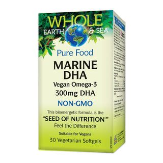 Whole Earth & Sea Marine DHA Vegan Omega-3 30 Softgels