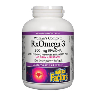 Natural Factors Women's Complete RxOmega-3 300mg 120 Softgels