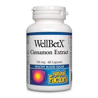 Natural Factors WellBetX Cinnamon Extract 150mg 60 Capsules