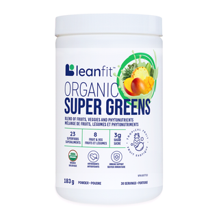 leanfit Organic Super Greens Tropical Mango 30 Servings