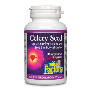 Natural Factors Celery Seed Standardized Extract 60 Veggie Caps